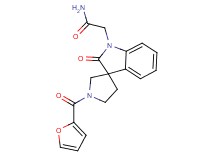 2-[1'-(2-furoyl)-2-oxospiro[indole-3,3'-pyrrolidin]-1(2H)-yl]acetamide