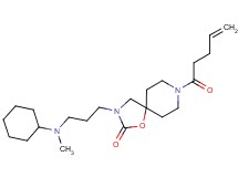 3-{3-[cyclohexyl(methyl)amino]propyl}-8-pent-4-enoyl-1-oxa-3,8-diazaspiro[4.5]decan-2-one