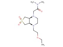 2-[(4aR*,7aS*)-4-(2-ethoxyethyl)-6,6-dioxidohexahydrothieno[3,4-b]pyrazin-1(2H)-yl]-N,N-dimethylacetamide