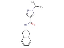 N-(2,3-dihydro-1H-inden-2-yl)-1-isopropyl-1H-pyrazole-4-carboxamide