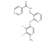 N-{[2-(2,3-difluoro-4-methylphenoxy)-3-pyridinyl]methyl}isonicotinamide