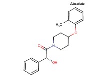 (1R)-2-[4-(2-methylphenoxy)-1-piperidinyl]-2-oxo-1-phenylethanol