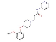 3-[4-(2-methoxyphenoxy)piperidin-1-yl]-N-pyridin-3-ylpropanamide