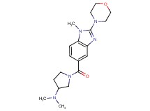 N,N-dimethyl-1-{[1-methyl-2-(4-morpholinyl)-1H-benzimidazol-5-yl]carbonyl}-3-pyrrolidinamine