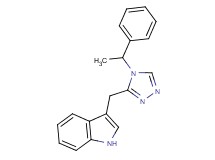 3-{[4-(1-phenylethyl)-4H-1,2,4-triazol-3-yl]methyl}-1H-indole