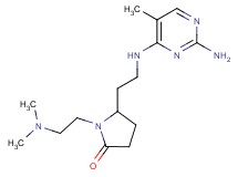 5-{2-[(2-amino-5-methylpyrimidin-4-yl)amino]ethyl}-1-[2-(dimethylamino)ethyl]pyrrolidin-2-one