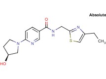 N-[(4-ethyl-1,3-thiazol-2-yl)methyl]-6-[(3S)-3-hydroxy-1-pyrrolidinyl]nicotinamide
