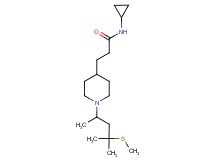 N-cyclopropyl-3-{1-[1,3-dimethyl-3-(methylthio)butyl]-4-piperidinyl}propanamide