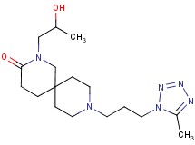 2-(2-hydroxypropyl)-9-[3-(5-methyl-1H-tetrazol-1-yl)propyl]-2,9-diazaspiro[5.5]undecan-3-one