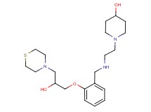 1-[2-({2-[2-hydroxy-3-(4-thiomorpholinyl)propoxy]benzyl}amino)ethyl]-4-piperidinol