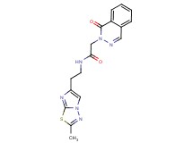 N-[2-(2-methylimidazo[2,1-b][1,3,4]thiadiazol-6-yl)ethyl]-2-(1-oxo-2(1H)-phthalazinyl)acetamide
