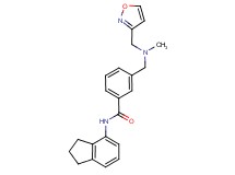 N-(2,3-dihydro-1H-inden-4-yl)-3-{[(isoxazol-3-ylmethyl)(methyl)amino]methyl}benzamide