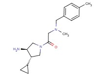 (3R*,4S*)-4-cyclopropyl-1-{[methyl(4-methylbenzyl)amino]acetyl}pyrrolidin-3-amine