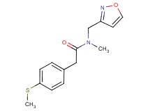 N-(isoxazol-3-ylmethyl)-N-methyl-2-[4-(methylthio)phenyl]acetamide