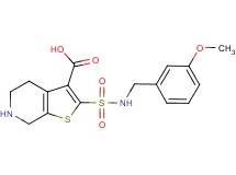 2-{[(3-methoxybenzyl)amino]sulfonyl}-4,5,6,7-tetrahydrothieno[2,3-c]pyridine-3-carboxylic acid