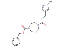 benzyl 4-[3-(1-methyl-1H-pyrazol-4-yl)propanoyl]-1,4-diazepane-1-carboxylate