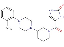 4-({3-[4-(2-methylphenyl)-1-piperazinyl]-1-piperidinyl}carbonyl)-1,3-dihydro-2H-imidazol-2-one