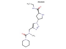 N-[(1-{(3R,5S)-5-[(ethylamino)carbonyl]-3-pyrrolidinyl}-1H-1,2,3-triazol-4-yl)methyl]-N-methyl-1-piperidinecarboxamide hydrochloride