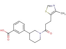 3-{1-[3-(4-methyl-1,3-thiazol-5-yl)propanoyl]piperidin-3-yl}benzoic acid