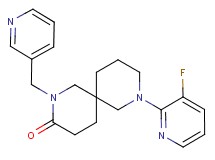 8-(3-fluoro-2-pyridinyl)-2-(3-pyridinylmethyl)-2,8-diazaspiro[5.5]undecan-3-one