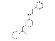 1-{1-[2-(4-morpholinyl)-2-oxoethyl]-3-piperidinyl}-3-phenyl-1-propanone