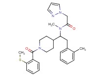N-methyl-N-(2-(2-methylphenyl)-1-{1-[2-(methylthio)benzoyl]-4-piperidinyl}ethyl)-2-(1H-pyrazol-1-yl)acetamide