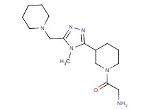 (2-{3-[4-methyl-5-(1-piperidinylmethyl)-4H-1,2,4-triazol-3-yl]-1-piperidinyl}-2-oxoethyl)amine dihydrochloride