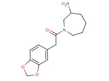 1-(1,3-benzodioxol-5-ylacetyl)-3-azepanamine hydrochloride
