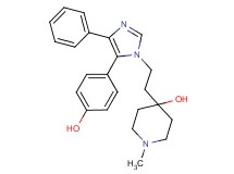 4-{2-[5-(4-hydroxyphenyl)-4-phenyl-1H-imidazol-1-yl]ethyl}-1-methylpiperidin-4-ol