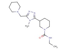 N-ethyl-3-[4-methyl-5-(piperidin-1-ylmethyl)-4H-1,2,4-triazol-3-yl]piperidine-1-carboxamide