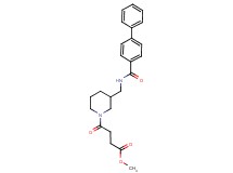 methyl 4-(3-{[(4-biphenylylcarbonyl)amino]methyl}-1-piperidinyl)-4-oxobutanoate