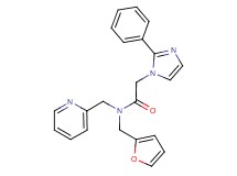 N-(2-furylmethyl)-2-(2-phenyl-1H-imidazol-1-yl)-N-(2-pyridinylmethyl)acetamide