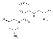 (2-{[(2R*,6S*)-2,6-dimethylmorpholin-4-yl]carbonyl}phenyl)isobutylamine