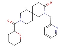 2-(pyridin-2-ylmethyl)-9-(tetrahydro-2H-pyran-2-ylcarbonyl)-2,9-diazaspiro[5.5]undecan-3-one