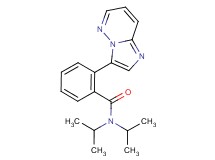 2-imidazo[1,2-b]pyridazin-3-yl-N,N-diisopropylbenzamide