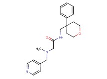 N~2~-methyl-N~1~-[(4-phenyltetrahydro-2H-pyran-4-yl)methyl]-N~2~-(pyridin-4-ylmethyl)glycinamide