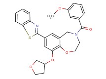 7-(1,3-benzothiazol-2-yl)-4-(3-methoxybenzoyl)-9-(tetrahydro-3-furanyloxy)-2,3,4,5-tetrahydro-1,4-benzoxazepine