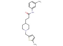 N-(3-methylphenyl)-3-{1-[(5-methyl-2-thienyl)methyl]-4-piperidinyl}propanamide