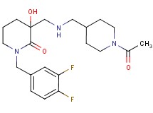 3-({[(1-acetyl-4-piperidinyl)methyl]amino}methyl)-1-(3,4-difluorobenzyl)-3-hydroxy-2-piperidinone
