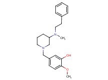 2-methoxy-5-({3-[methyl(2-phenylethyl)amino]-1-piperidinyl}methyl)phenol