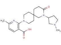 6-methyl-2-[2-(1-methylpyrrolidin-3-yl)-3-oxo-2,9-diazaspiro[5.5]undec-9-yl]nicotinic acid