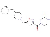 4-({5-[(4-benzylpiperidin-1-yl)methyl]isoxazol-3-yl}carbonyl)piperazin-2-one