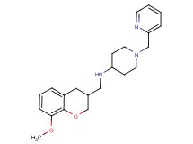 N-[(8-methoxy-3,4-dihydro-2H-chromen-3-yl)methyl]-1-(pyridin-2-ylmethyl)piperidin-4-amine