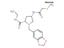 (4S)-1-(1,3-benzodioxol-5-ylmethyl)-N-ethyl-4-{[(methylthio)acetyl]amino}-L-prolinamide