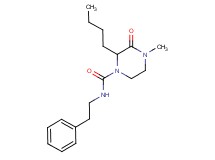 2-butyl-4-methyl-3-oxo-N-(2-phenylethyl)-1-piperazinecarboxamide