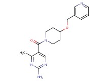 4-methyl-5-{[4-(pyridin-3-ylmethoxy)piperidin-1-yl]carbonyl}pyrimidin-2-amine