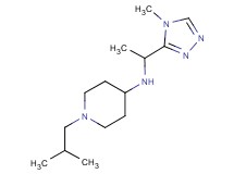 1-isobutyl-N-[1-(4-methyl-4H-1,2,4-triazol-3-yl)ethyl]piperidin-4-amine