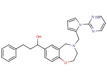 3-phenyl-1-(4-{[1-(2-pyrimidinyl)-1H-pyrrol-2-yl]methyl}-2,3,4,5-tetrahydro-1,4-benzoxazepin-7-yl)-1-propanol