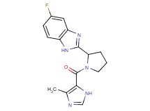 5-fluoro-2-{1-[(4-methyl-1H-imidazol-5-yl)carbonyl]-2-pyrrolidinyl}-1H-benzimidazole