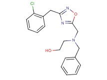 2-(benzyl{[3-(2-chlorobenzyl)-1,2,4-oxadiazol-5-yl]methyl}amino)ethanol